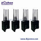 Outdoor 6 Channels 4G WIFI GPS Military Prison Jammer wifi signal jammer