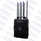 Military High Power 80W Cellular Signal Blocker , Wifi Protable Signal Jammer Anti Explosion